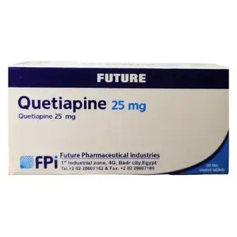 كويتيابين 25 مجم 30 قرص . Quetiapine 25mg 30 tab