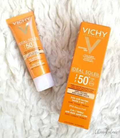 فيتشي ايديال سولاي 50 spf ضد اللمعه حماية من الشمس 50 مل . VICHY ideal soleil emulsion spf 50 50 ml