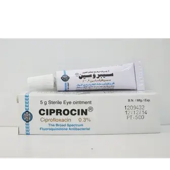 سيبروسين 5 جم مرهم للعين . CIPROCIN 5g EYE OINT