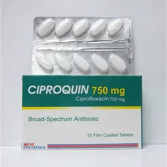 سيبروكين 750 جم 10 اقراص . Ciproquin 750 mg 10 TAB