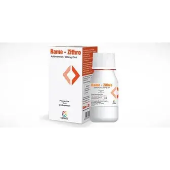رامى زيثرو 200 مجم 15 مل شراب . rame zithro 200 mg15 ml syrup