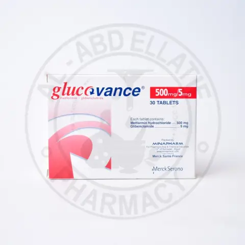 جلوكوفانس1000/5 مجم  30قرص . GLUCOVANCE 5/1000mg 30/TAB