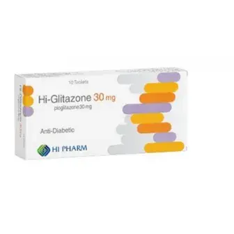 هاى جليتازون 30مجم 30اقراص . HIGLITAZONE 30 mg30TAB