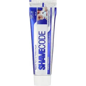 شيف كود كريم حلاقة 90ملل ابيض حساس . SHAVE CODE WHITE SENSITIVE SKIN SHAVING CREAM 90ML