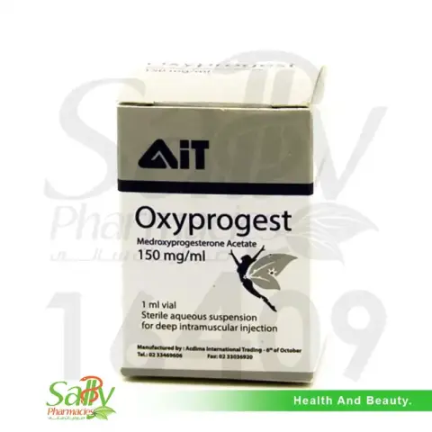 اوكسي بروجست 150مجم/ملى حقن . Oxyprogest 150MG/ML VIAL