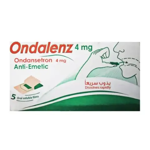 اوندالينز 4مجم 5 فيلم يذوب ع اللسان . Ondalenz 4 mg 5 ORODISPERSIBLE FILMS