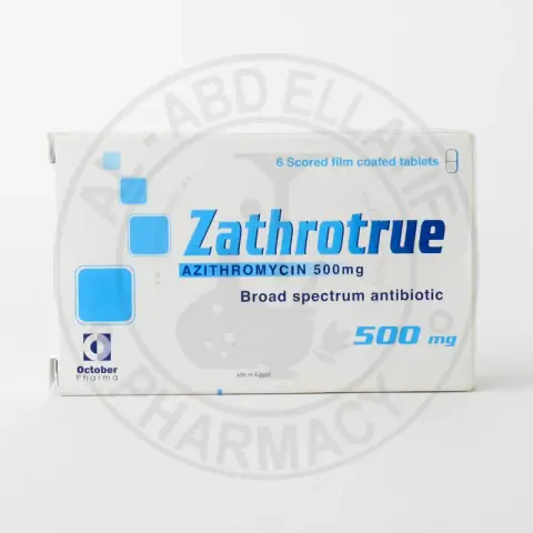 زاثروترو 500 مجم 6 اقراص . Zathrotrue 500 tab 6 tabs