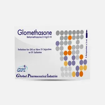جلوميثازون8/2 3امبول . Glomethasone 8mg/2ml 3amp