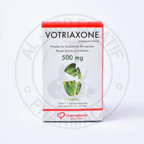 فوترياكسون 500مجم فيال عضل . Votriaxone 500mg I.M VIAL