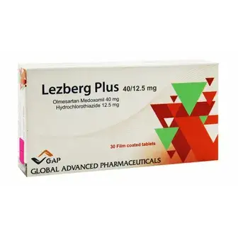ليزبيرج بلس 40/25 30قرص . lezberg plus 40/25mg 30tab