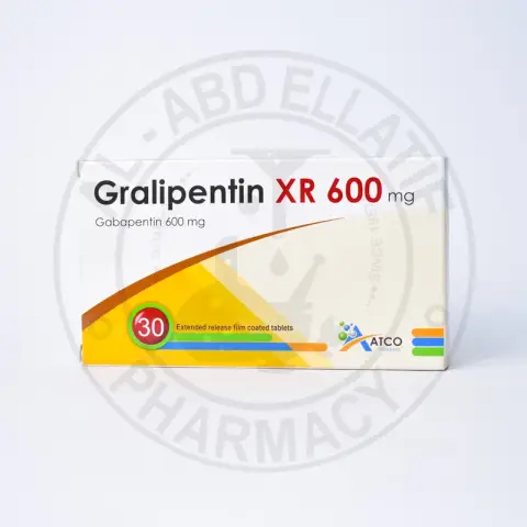 جراليبتين 600 اكس ار 30قرص . gralipentin 600 XR