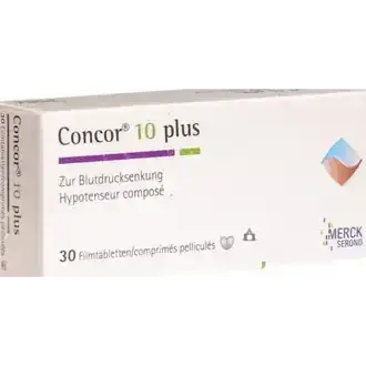 كونكور 10 بلاس 30 قرص . concor 10 plus 30 tab