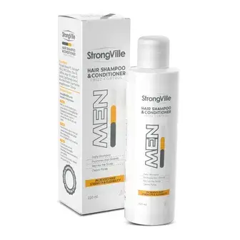 سترونج فيل شامبو وبلسم رجال 220 مللي . STRONGVILLE MEN HAIR SHAMPOO AND CONDITIONER ا