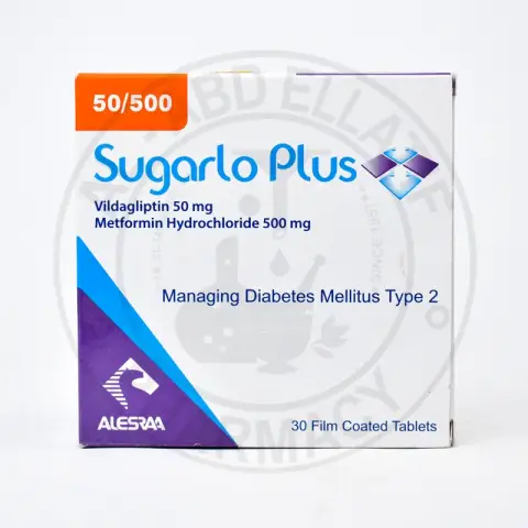 شوجارلو بلس 50/500مجم 30قرص . Sugarlo plus 50/500MG 30TAB