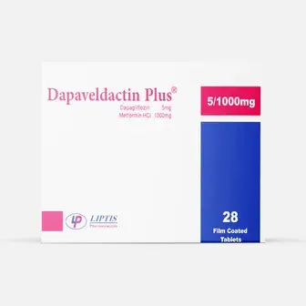 دابافيلداكتين بلس 5/1000 28 قرص . dapaveldactin plus 5/1000 28 tab