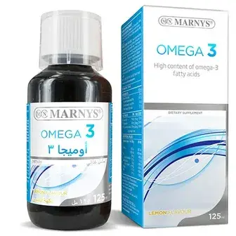 مارنيز اوميجا 3 باليمون 125 مل  . marnys omega 3 lemon 125 ml