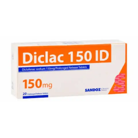 ديكلاك 150مجم 20 قرص . DICLAC 150MG 20 TAB