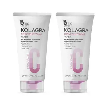كولاجرا غسول تفتيح المناطق الحساسه 200ملل 1+1 . Kolagra whitening cleanser sensetivr area