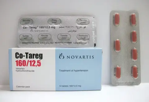 كو تارج80/12.5مجم 14 قرص . CO-TAREG  80/12.5mg  14/TAB