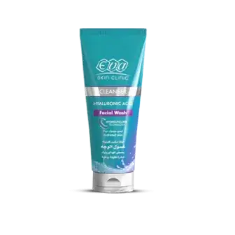 ايفا سكين كلينيك غسول للوجه بحمض الهيالورونيك 160مل . EVA SKIN CARE HYALURONIC FACIAL WASH 160ML