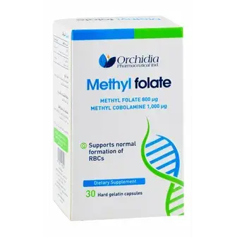 ميثيل فولات اوركيديا 30كبسوله . Methyl Folate ORCHIDIA 30CAP