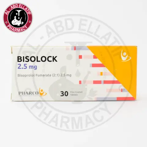 بيسولوك 2.5 30قرص . bisolock 2.5 mg 30 tab