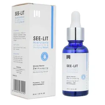 سي ليت هيالورونيك سيروم 30مل . SEE LIT HYALURONIC&VITAMIN B PLUMING SERUM 30ML