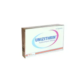 يونيزيثرين 500مجم 6كبسوله  . Unizithrin 500mg 6caps