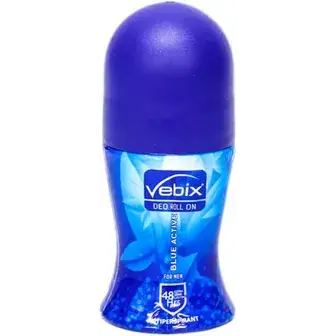 فيبكس رول اون ازرق 50 مل . VEBIX BLUE ROLL ON 50ML