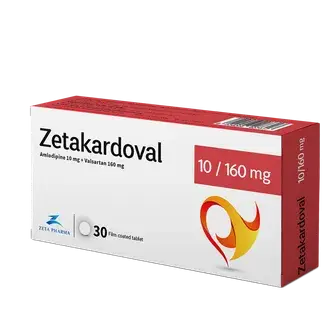 زيتاكاردوفال 5/160 مجم 30 قرص . ZETAKARDOVAL 5/160MG 30TABS