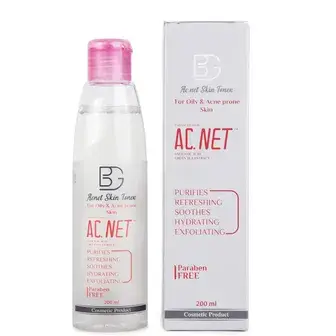بى جي اكنيت سكين تونر200مل . bg acnet skin TONER 200ML