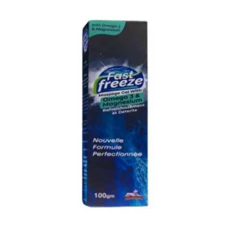 فاست فريز مساج جيل 100 جم . Fast freeze massage gel 100GM