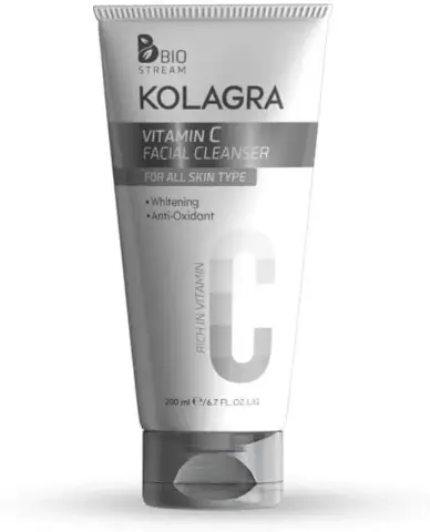 كولاجرا تونر فيتامين سي للوجه + غسول للوجه كولاجرا عرض 2 قطعه . Kolagra vitamin c toner+ cleanser