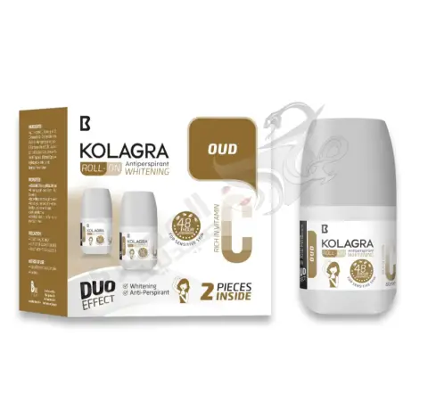 كولاجرا رول اون ايلدير روز بنفسجي عرض 2 قطعه . kolagra roll on lavander 1+1