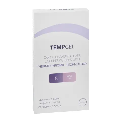 تيمب جل لاصقه خافضه للحراره . temp gel fever cooling