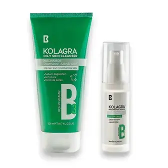 كولاجرا غسول للبشره الدهنيه بالنياسياميد 200 مل . Kolagra facial cleanser niacinamide 200 ml