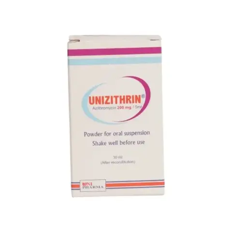 يونيزيثرين شراب 200 مجم 30 مل . UNIZITHRIN SUSP 200 MG 30 ML