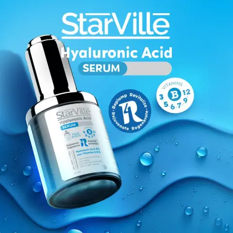 ستارفيل هيالورينك اسيد سيرم 30ملى . Starville Hyaluronic acid serum 30ml