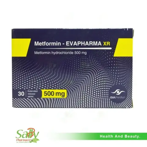 ميتفورمين ايفا فارما ممتد المفعول 500 مجم 30 قرص  . METFORMIN EVAPHARMA XR 500 MG 30 TAB 