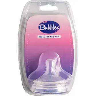حلمه بابلز ناتشورال 4 شهور . BUBBLES NIPPLE NATURAL 4 MOUNTH