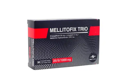 ميلينوفكس تريو 10/5/1000 مجم  . mellitofix trio 10/5/1000 mg 