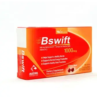 بيسويفت 30 قرص تحت اللسان . BSWIFT 1000 MCG 30 SUBLINGUAL DISP. TABS