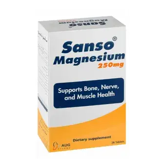 سانسو ماغنسيوم 250مجم 28 قرص . sanso magnesium 250mg 28 tab