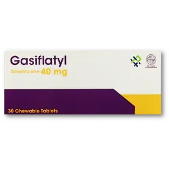 جاسيفلاتيل 40مجم 30قرص  . gasiflatyl 40mg 30tab