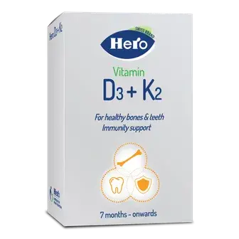 هيرو فيتامين د 3 + ك2 نقط  . Hero vi d3 + k2 Drop