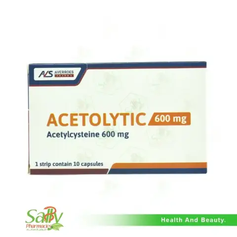 اسيتوليتك 600مجم 10كبسولات . ACETOLYTIC 600MG 10CAPSULES