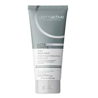 ديرما اكتيف اكتي وايت بدي ميللك 200مل . DERMACTIVE ACTI-WHITE BODY MILK 200ML
