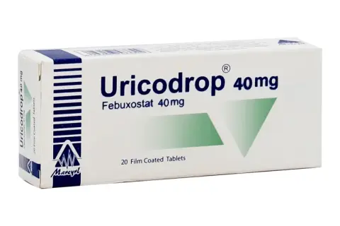 يوريكودروب 40 مجم 20 قرص . uricodrop 40 mg 20 tab