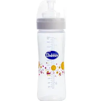 بابلز ببرونه كلاسيك بدون يد 270 ملي بامبي . Bubbles baby bottle classic without handles 270 ml pink