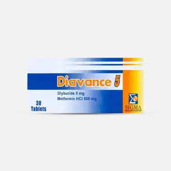 ديافانس 5/500 مجم 30قرص . DIAVANCE 5/500mg 30/TAB